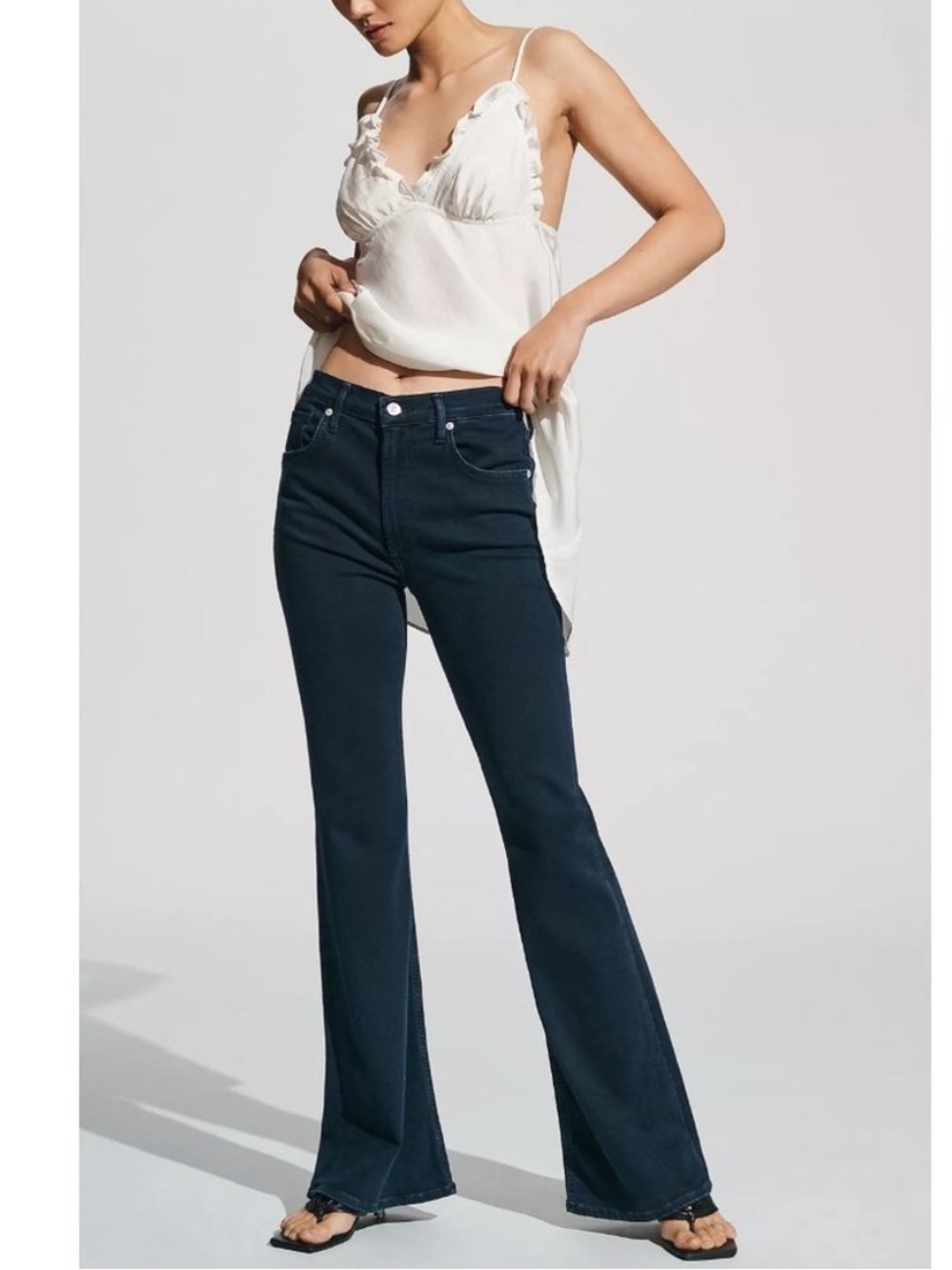 Citizens of Humanity Isola High-Rise Bootcut Flare Clean Hem Jeans In Chamber 30